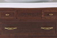 Тумба с раковиной ASB-Woodline Модерн 105 антикварный орех