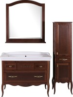 Тумба с раковиной ASB-Woodline Модерн 105 антикварный орех