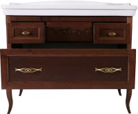 Тумба с раковиной ASB-Woodline Модерн 105 антикварный орех