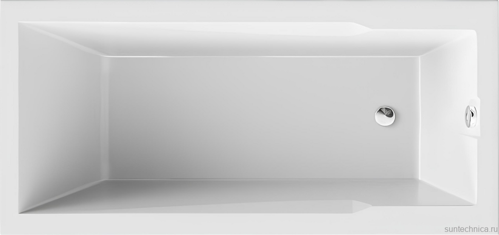 Акриловая ванна Marka One Raguza 180x80 см, пристенная, белая, с каркасом