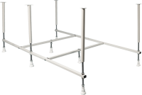 Акриловая ванна Marka One Raguza 180x80 см, пристенная, белая, с каркасом