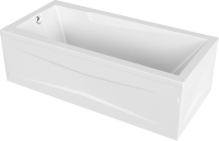 Акриловая ванна Marka One Raguza 180x80 см, пристенная, белая, с каркасом