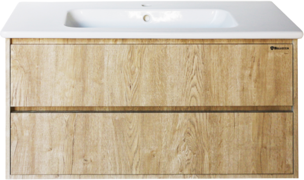 Тумба с раковиной Bellezza Лоренцо 100 дуб светлый