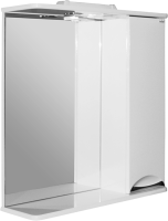 Зеркало Mixline Этьен 65 правое с подсветкой, белое