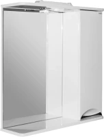 Зеркало Mixline Этьен 65 правое с подсветкой, белое