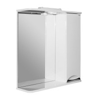 Зеркало Mixline Этьен 65 правое с подсветкой, белое