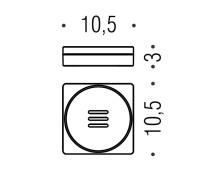 Мыльница Colombo Design MiniQ B5040.GM-RNE черная Мыльница Colombo Design MiniQ B5040.GM-RNE черная