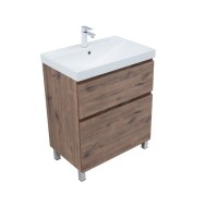 Тумба под раковину Aquanet Алвита New 70 напольная, дуб веллингтон табак