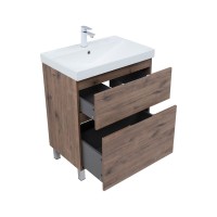 Тумба под раковину Aquanet Алвита New 70 напольная, дуб веллингтон табак