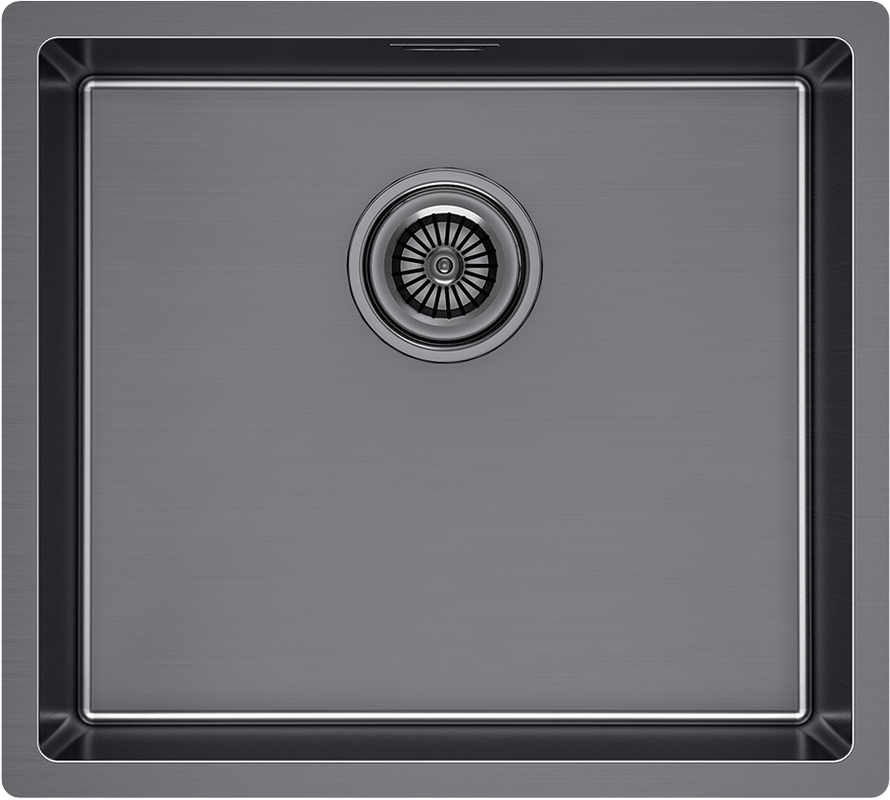 Комплект Мойка Paulmark Lassan LA49-GM вороненая сталь + Измельчитель Intenso