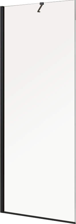 Душевая перегородка Cezares Liberta L-1-TB-105-C-NERO профиль черный, стекло прозрачное