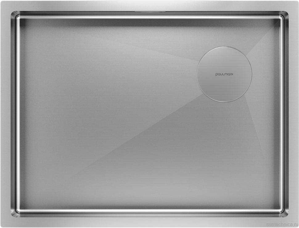 Комплект Мойка Paulmark Next-Skew PM885844-BS брашированная сталь + Смеситель Grohe Eurosmart