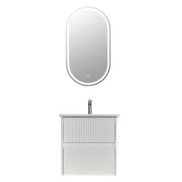 Мебель для ванной комнаты Alavann Wave 60 подвесная, белая