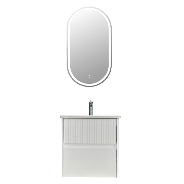 Мебель для ванной комнаты Alavann Wave 60 подвесная, белая