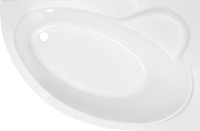 Акриловая ванна Royal Bath Alpine RB 819101 R 160x100 см, угловая, правая, пристенная, белая, асимметричная, с каркасом, с сиденьем