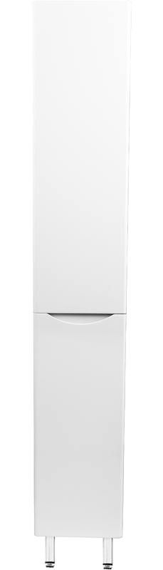 Шкаф пенал для ванной Style Line Бергамо Люкс Plus 30 L с бельевой корзиной, антискрейтч белый