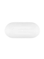 Ванна из искусственного камня Эстет Майами ФР-00017888 170x80 см, отдельностоящая, матовая белая, овальная, со сливом-переливом, с донным клапаном, solid