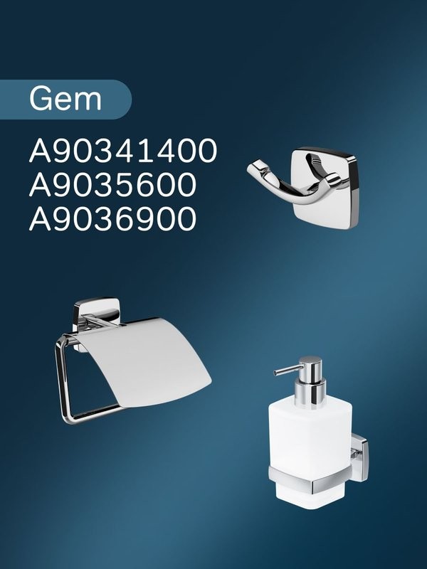 Крючок AM.PM Gem A9035900 глянцевый хром, на шурупах