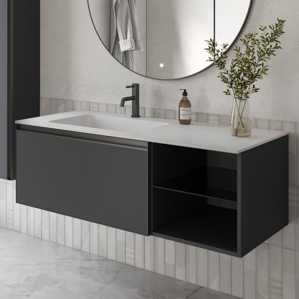 Тумба под раковину без столешницы Armadi Art Quatro 6 120 anthracite