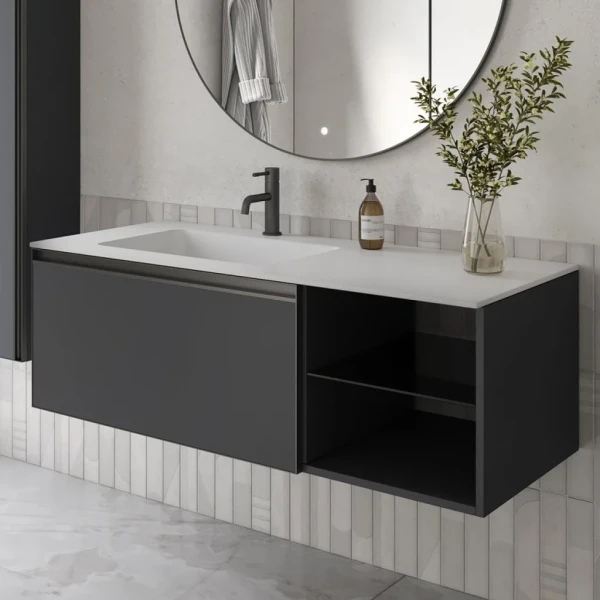 Тумба под раковину без столешницы Armadi Art Quatro 6 120 anthracite