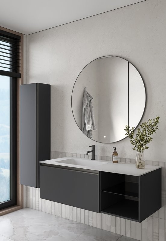 Тумба под раковину без столешницы Armadi Art Quatro 6 120 anthracite