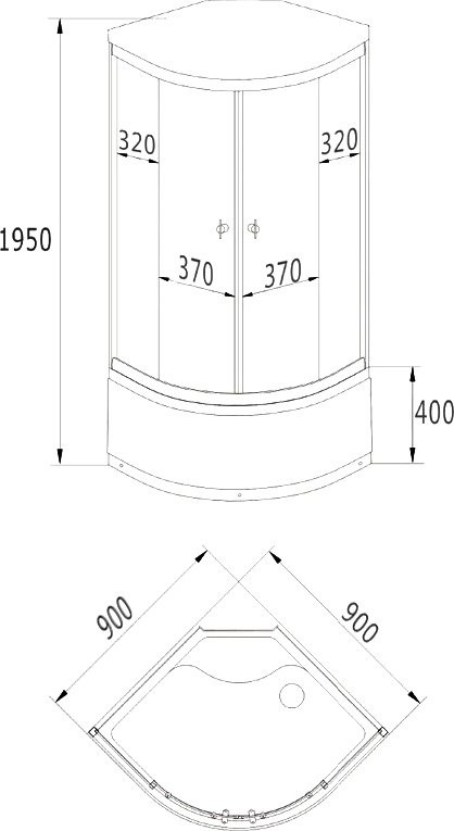 Душевая кабина Grossberg ТМ192