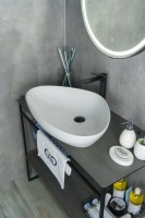 Накладная раковина GID Creativo N9062 67 глянцевая белая, фаянс