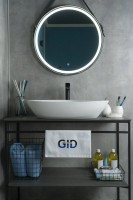 Накладная раковина GID Creativo N9062 67 глянцевая белая, фаянс