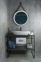 Накладная раковина GID Creativo N9062 67 глянцевая белая, фаянс