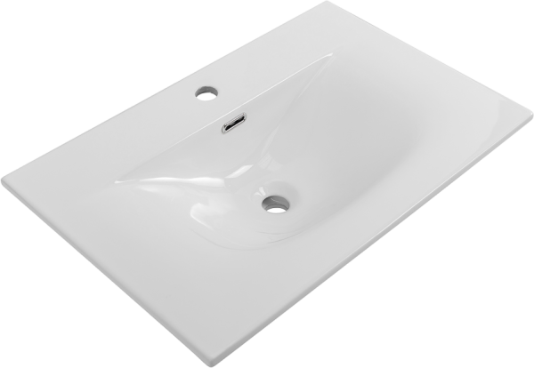 Мебельная раковина BelBagno BB-8099-70 глянцевая белая