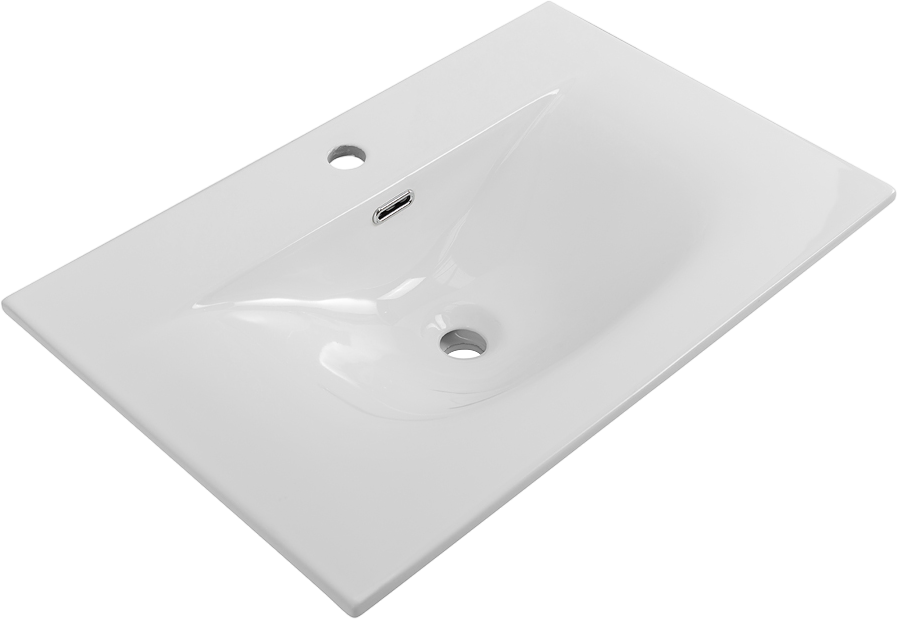 Мебельная раковина BelBagno BB-8099-70 глянцевая белая