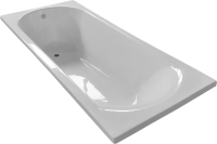 Акриловая ванна EUROLUX Miamika 180x80 см, пристенная, белая, с каркасом