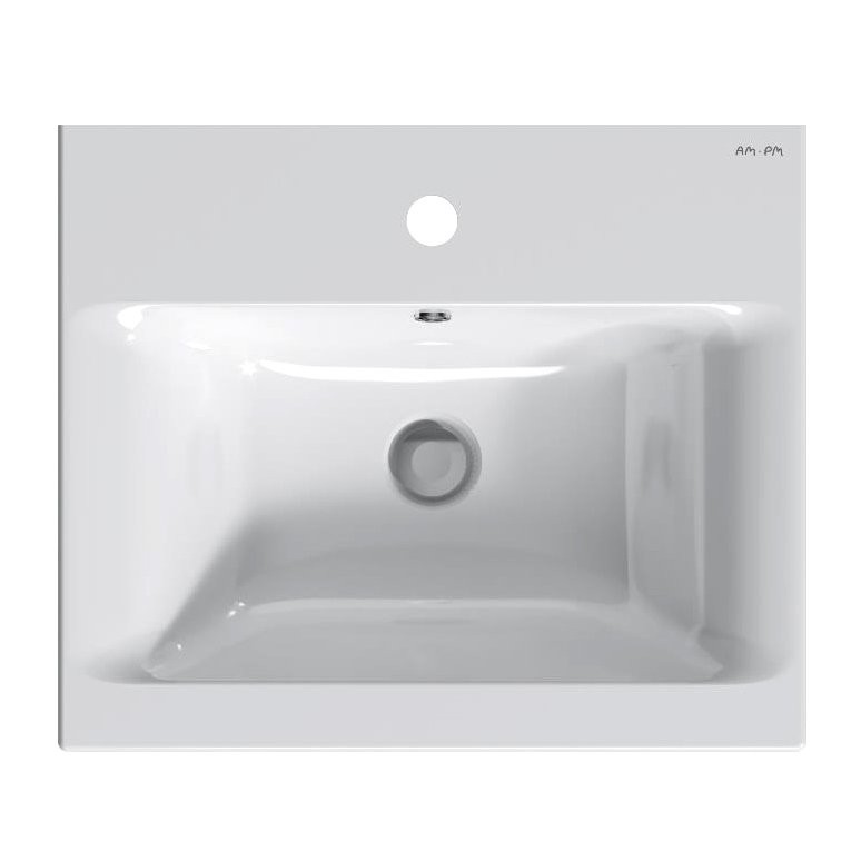 Тумба с раковиной AM.PM Gem 50 подвесная, 2 ящика, белый глянец