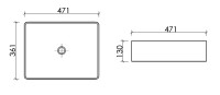 Накладная раковина Ceramicanova Element CN6069 белая глянцевая