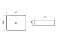 Накладная раковина Ceramicanova Element CN6069 белая глянцевая