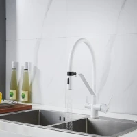 Смеситель для кухни Shevanik S278C белый Смеситель для кухни Shevanik S278C белый