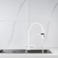 Смеситель для кухни Shevanik S278C белый Смеситель для кухни Shevanik S278C белый
