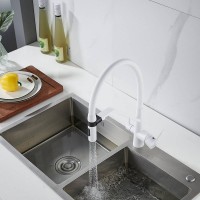 Смеситель для кухни Shevanik S278C белый