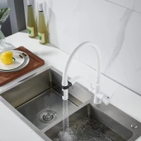 Смеситель для кухни Shevanik S278C белый Смеситель для кухни Shevanik S278C белый