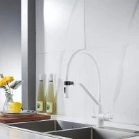 Смеситель для кухни Shevanik S278C белый Смеситель для кухни Shevanik S278C белый