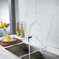 Смеситель для кухни Shevanik S278C белый Смеситель для кухни Shevanik S278C белый