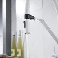 Смеситель для кухни Shevanik S278C белый Смеситель для кухни Shevanik S278C белый