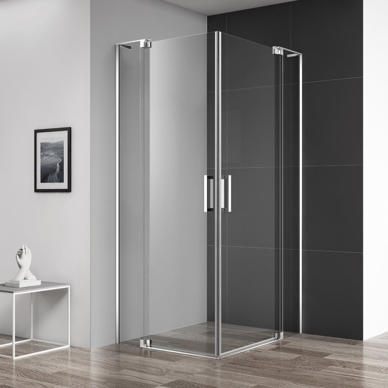 Душевой уголок Cezares Slider AH 2 70/80 90/100 C Cr профиль хром, стекло прозрачное