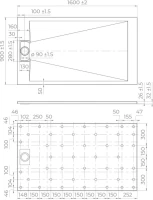 Поддон для душа RGW TUS W 160x90 Поддон для душа RGW TUS W 160x90