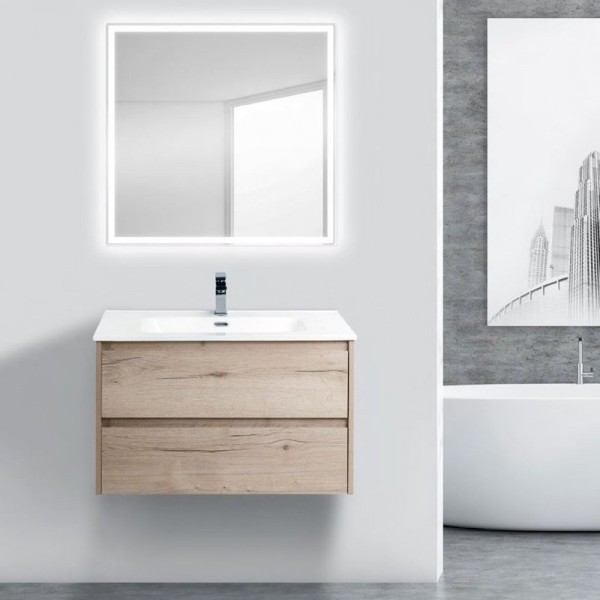 Мебель для ванной комнаты BelBagno Kraft 80 rovere galifax bianco