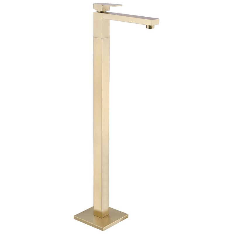 Напольный смеситель для раковины Abber Daheim AF8241G С ВНУТРЕННЕЙ ЧАСТЬЮ, матовое золото