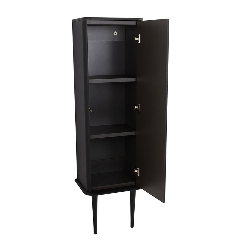 Шкаф-пенал для ванной Cezares Idra 50 универсальный, nero opaco