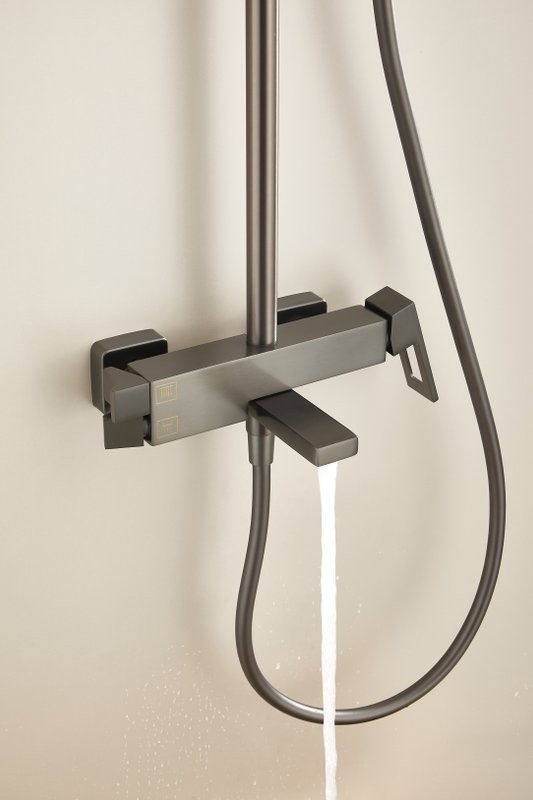 Душевая стойка BELZ B658 B24658-3 оружейная сталь