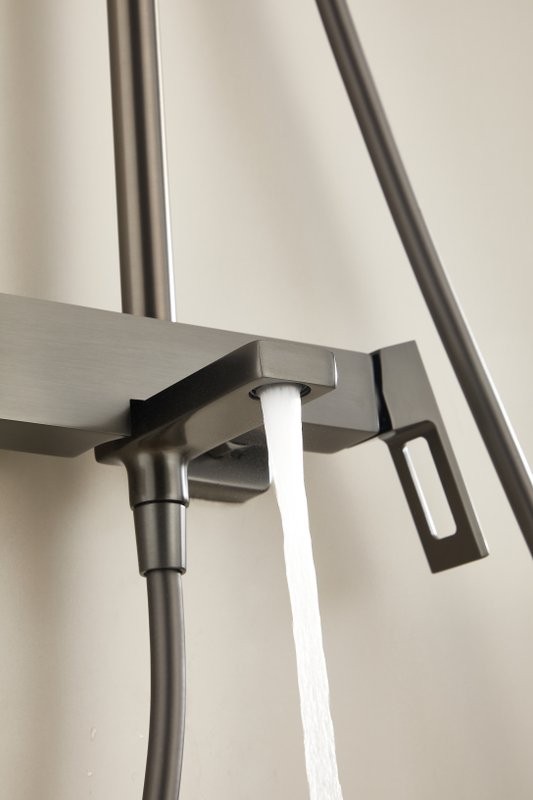 Душевая стойка BELZ B658 B24658-3 оружейная сталь