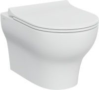 Комплект Унитаз подвесной VitrA Zentrum Round 7786B003-0075 безободковый + Крышка 801-003-019 с микролифтом + Инсталляция Grohe Rapid SL 38772001 3 в 1 с кнопкой смыва